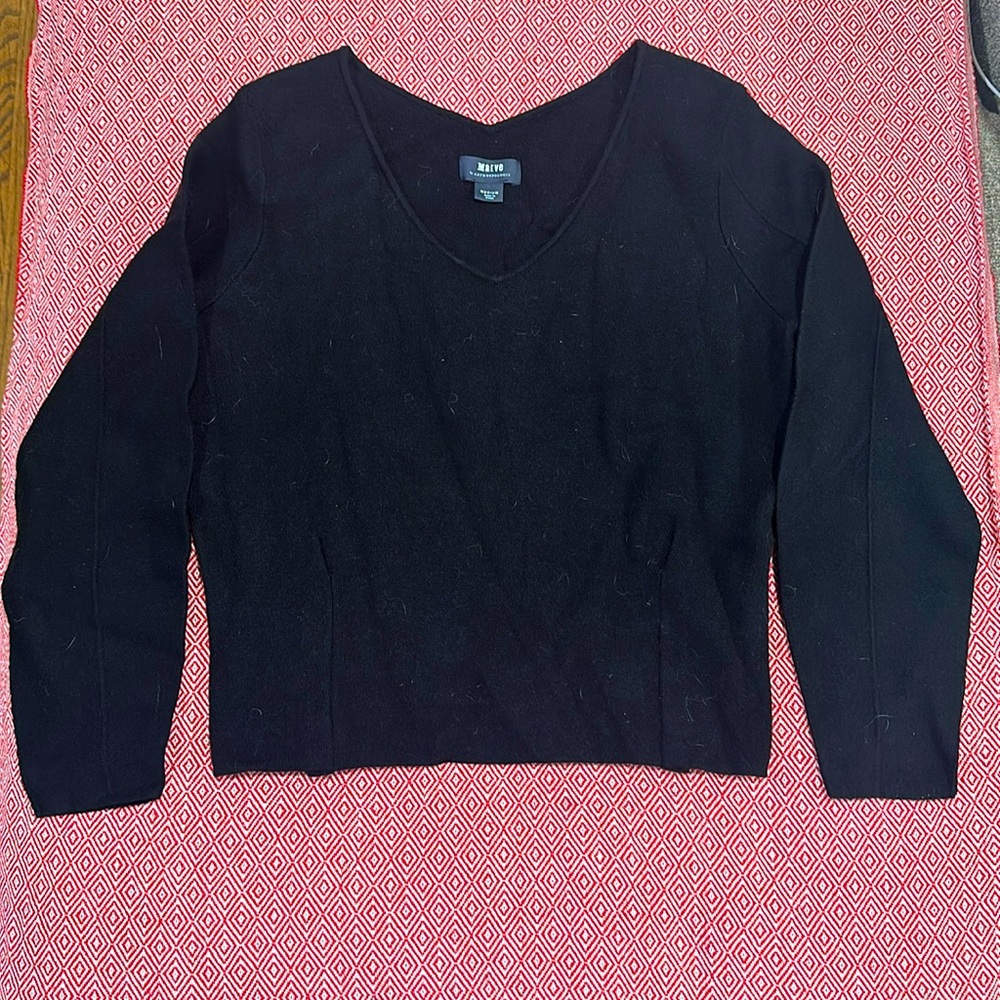 Cashmere blend cropped sweater- MAEVE BY ANTHROPOLOGIE
